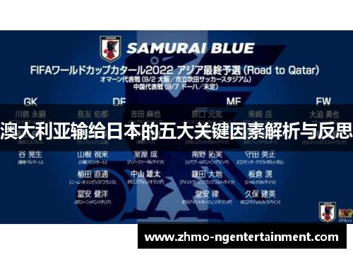 澳大利亚输给日本的五大关键因素解析与反思